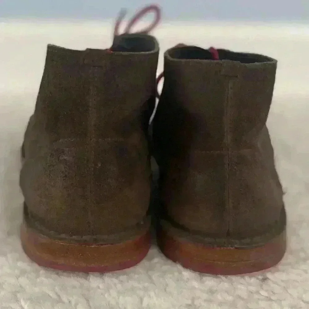 Cole Haan Paul Chukka Boots Shoes‎ Mens Size 13 Brown Distressed Suede Lace Up